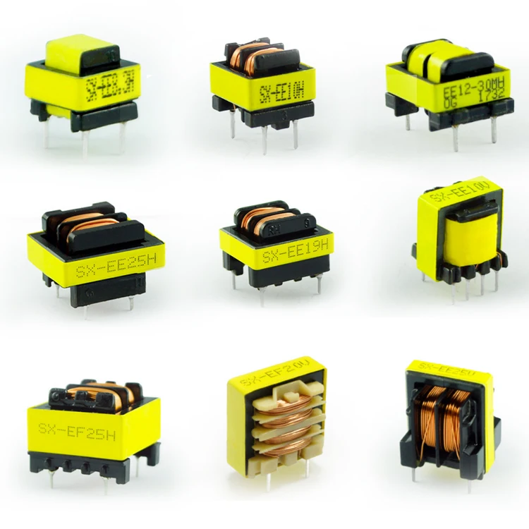 Custom Factory High Quality EE Series Inductor 22mh 200v Horizontal Toroidal Copper Wire Power Inductor