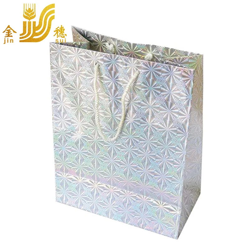 JINSUI Silver Glitter Laser Foils Paper Heat Transfer Hot Stamping Holographic Reactive Foils