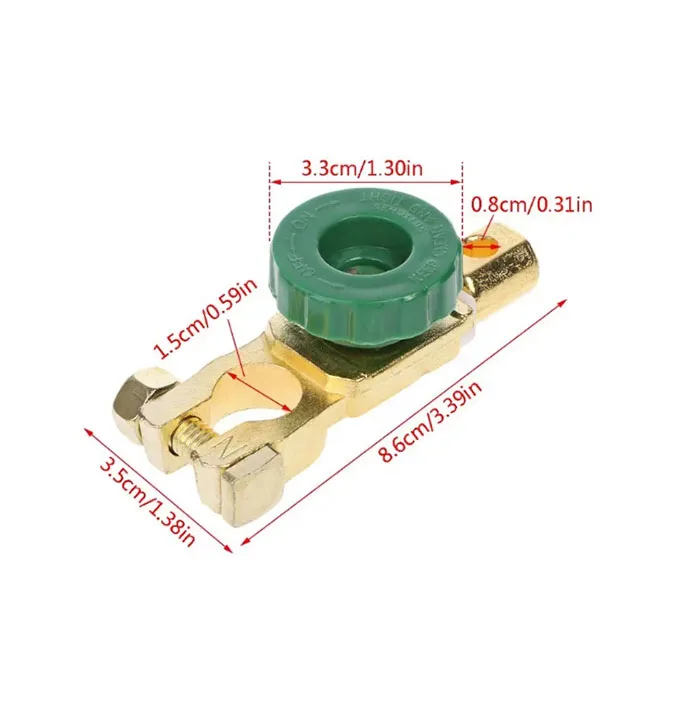 Car Anti-leakage Battery Switch Battery Terminal Link Switch Quick Cut-off Switch Rotary Disconnect Isolator RV Car Accessories
