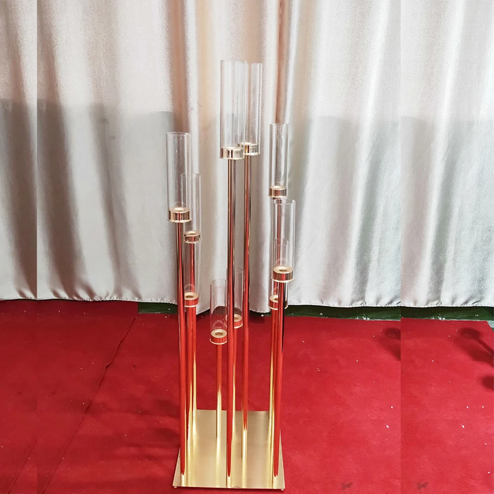 Wholesale Beautiful Gold Led Lamp Floor Stand Event Decoration Equipment
