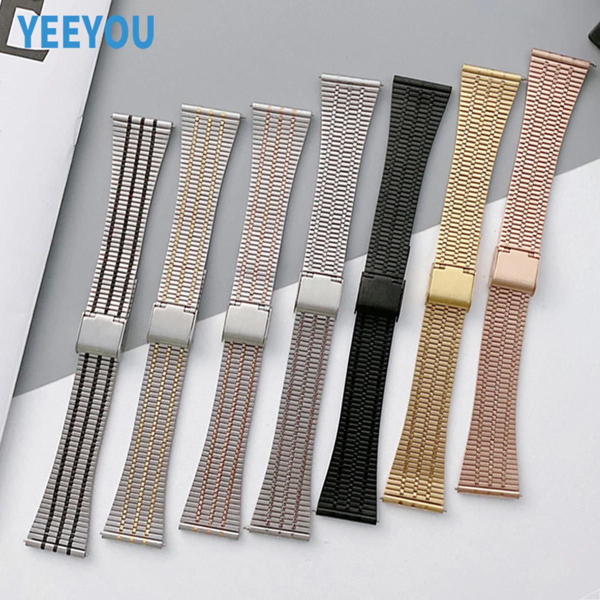 Stainless steel metal strap Magnetic Mesh Milanese 20mm 22mm for Huawei Garmin Samsung Galaxy active Smart watch Band