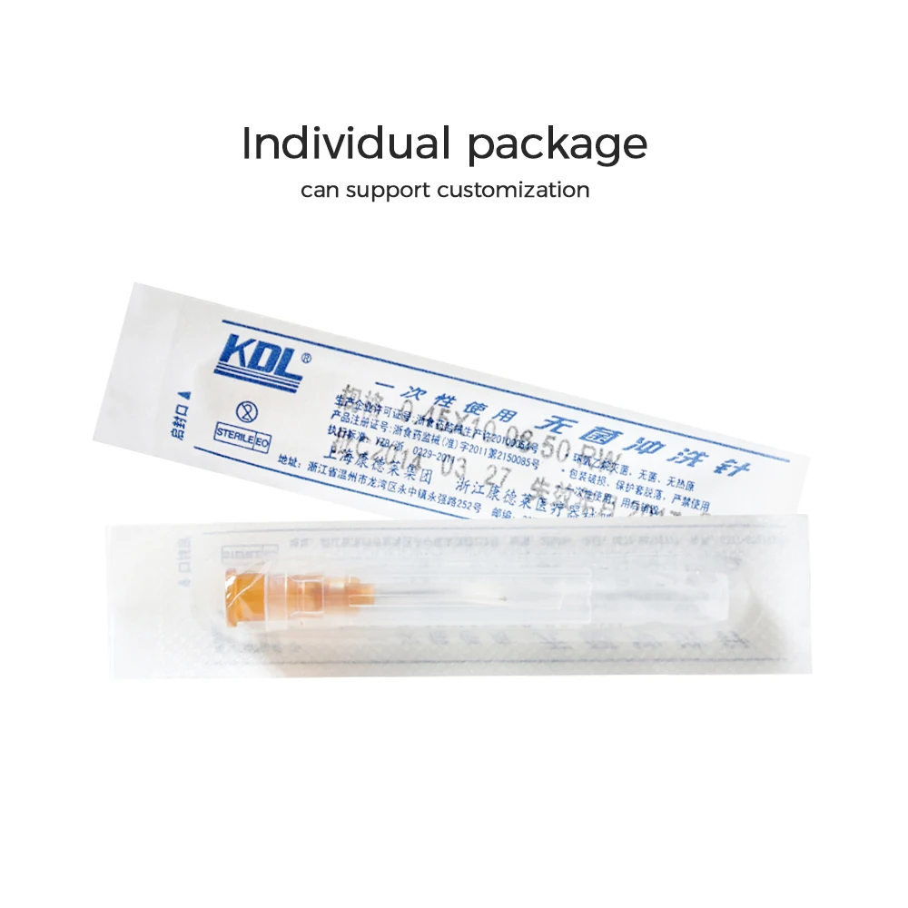 KDL Irrigation Needle 23G/25G/ 27G/30G Dental Irrigation Needle Tip Blunt Needle End-Closed Side Vent Hole