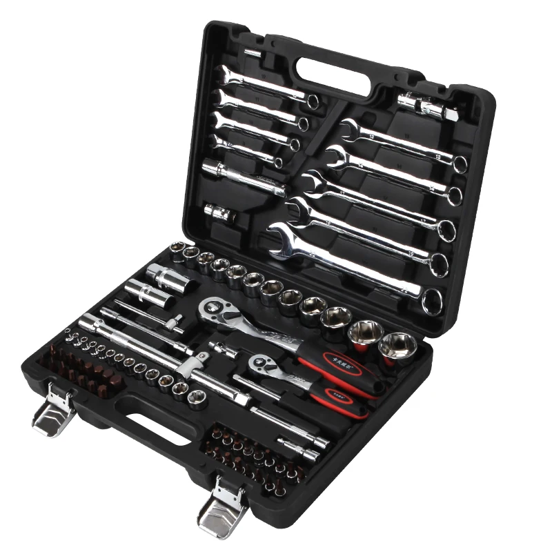 KAFUWELL SS3388A High Quality Hand Car Repair Tool Ratchet Handle Socket Wrench Tool Sets
