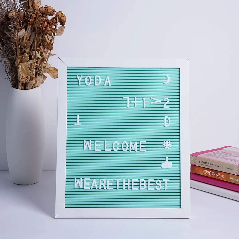 Wooden Letter Board Message Board Advertising Board with Plastic Letters