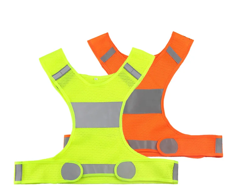 High visibility reflective safety warning vest with customized logo security vest