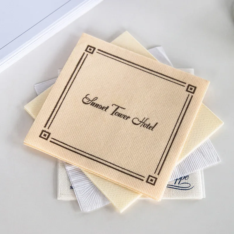 Оптовая Продажа с фабрики экологически безопасные салфетки для стола ужина цветные на заказ логотипом