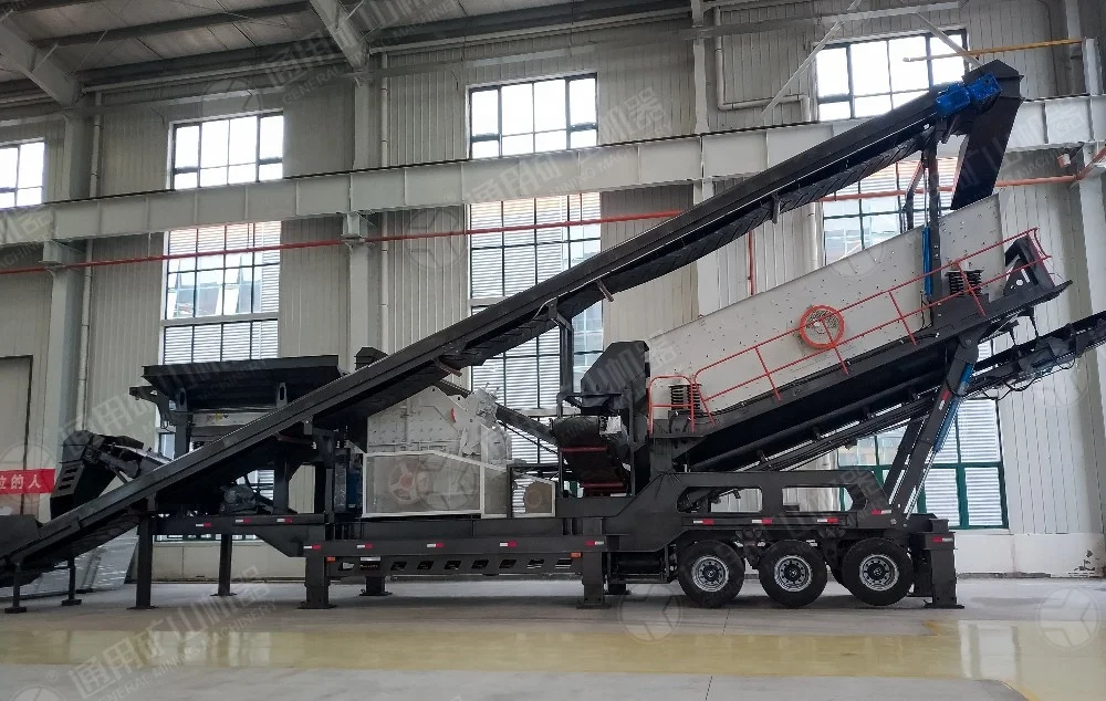 Портативная мобильная щековая дробилка для камня 400x600 оксида кальция дробильная установка станция