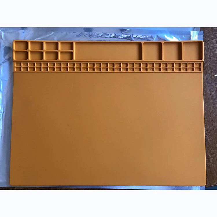 Multifunctional heat resistant soldering silicone cell phone repair mat pad