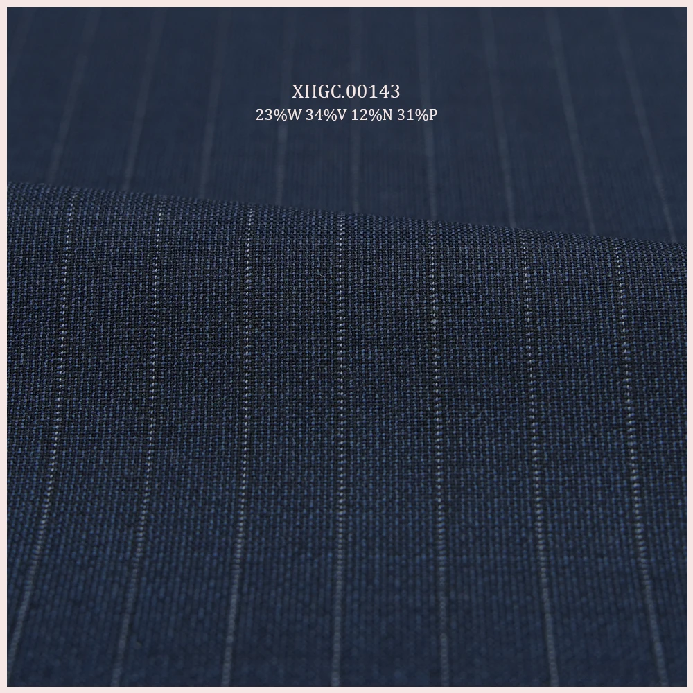 100% -Wool Spot Goods Worsted Merino Luxury Wool/Polyester Italian Suiting Fabric Suiting Fabric Men Suits