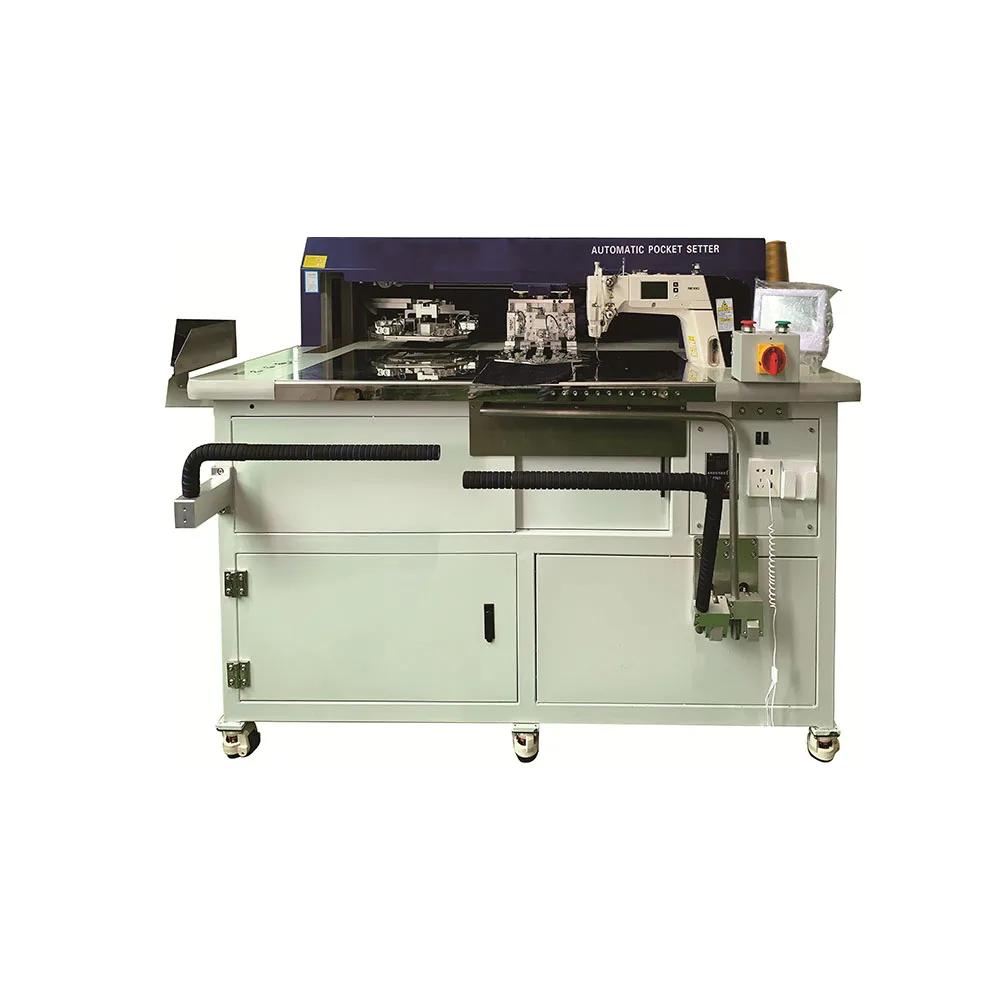 Productive pocket stitching machine one-stand work to finish the pocket setting no need ironing