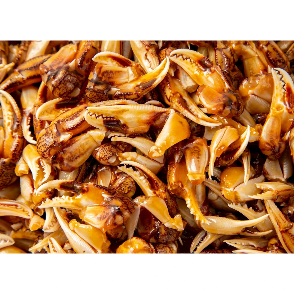 Frozen seafood snack Factory Direct Supplier  Ready-To-Eat Seafood  Pre-Made seasoned  raw marinated seasoned Crab claws