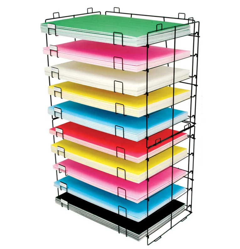 Stackable 10 Slots Foam Board Display Rack Poster Board Storage
