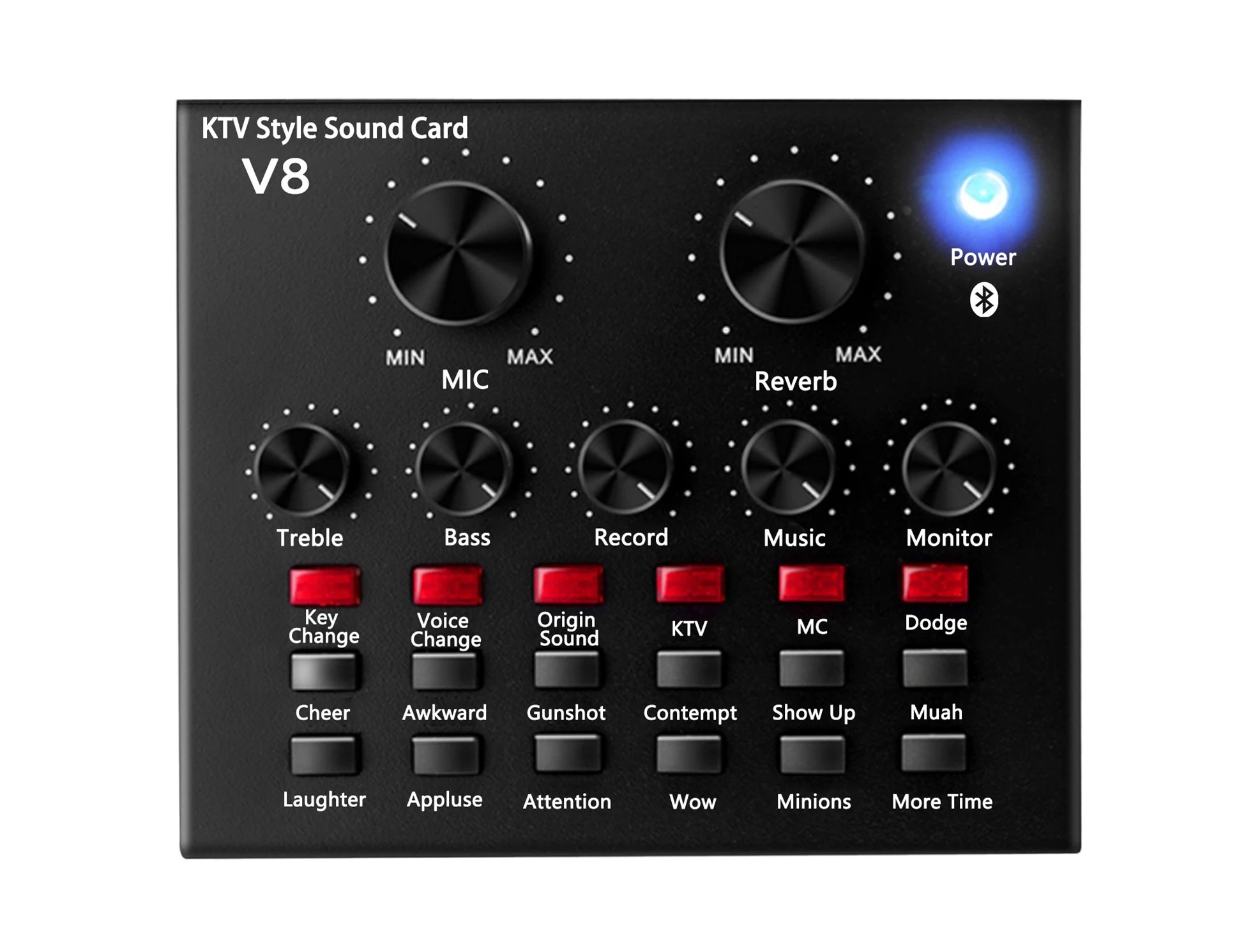 
High Quality Cheap V8 Soundcard Studio Recording Equipment Popular V8 for KTV Live Streaming 
