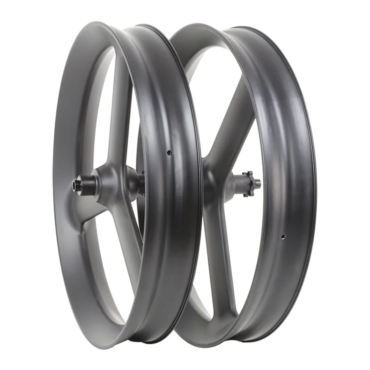 26er 90mm tri- spoke  snow wheel carbon fat tire 3 spokes wheelset
