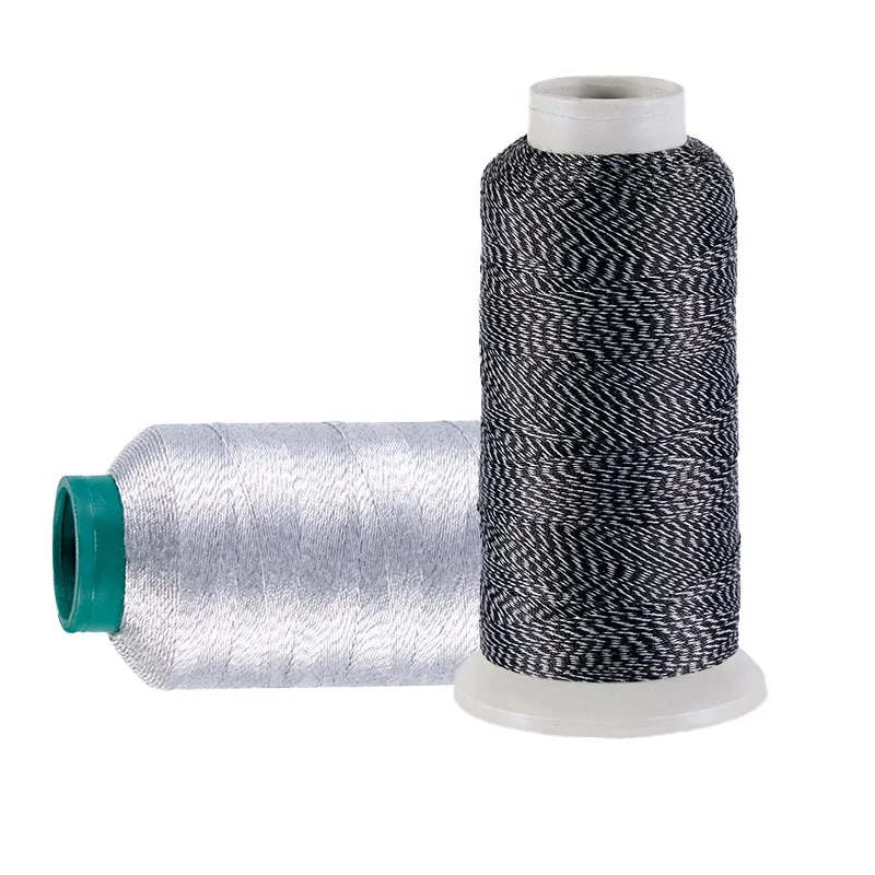 Eco-friendly Sewing Thread For Touch Screen Fabric Silver Conductive Embroidery Thread Anti Static Sewing Thread