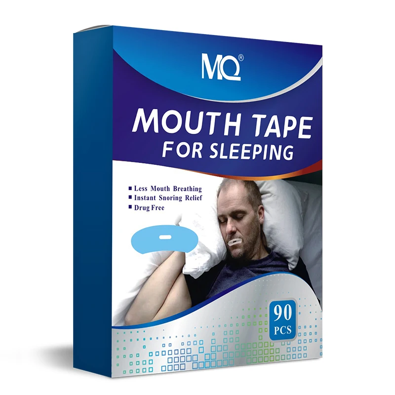 One Piece PE Film Improve Sleep Snoring Mouth Breathing Correction Patch 90Pcs/Box Mouth Tape Sleep