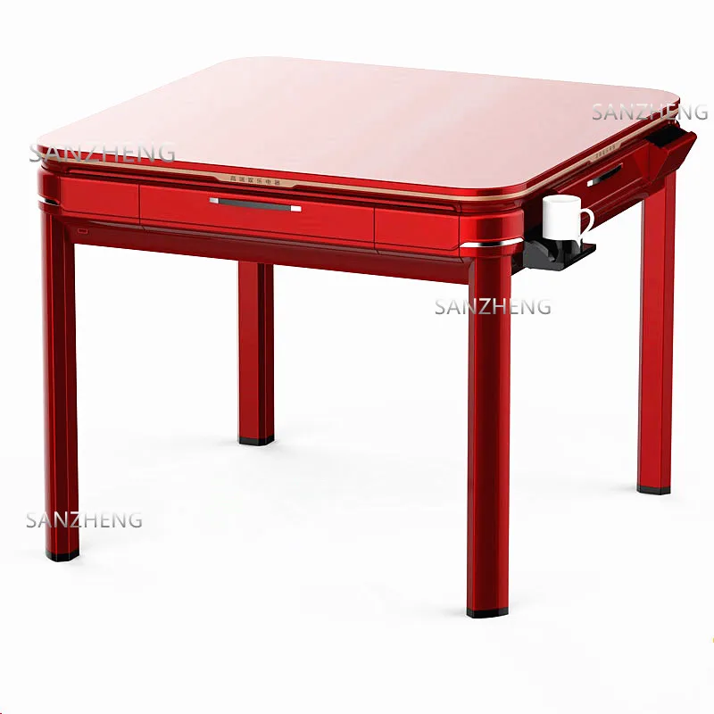 Luxury Folding Table Mahjong Set Automatic Playing Chinese for