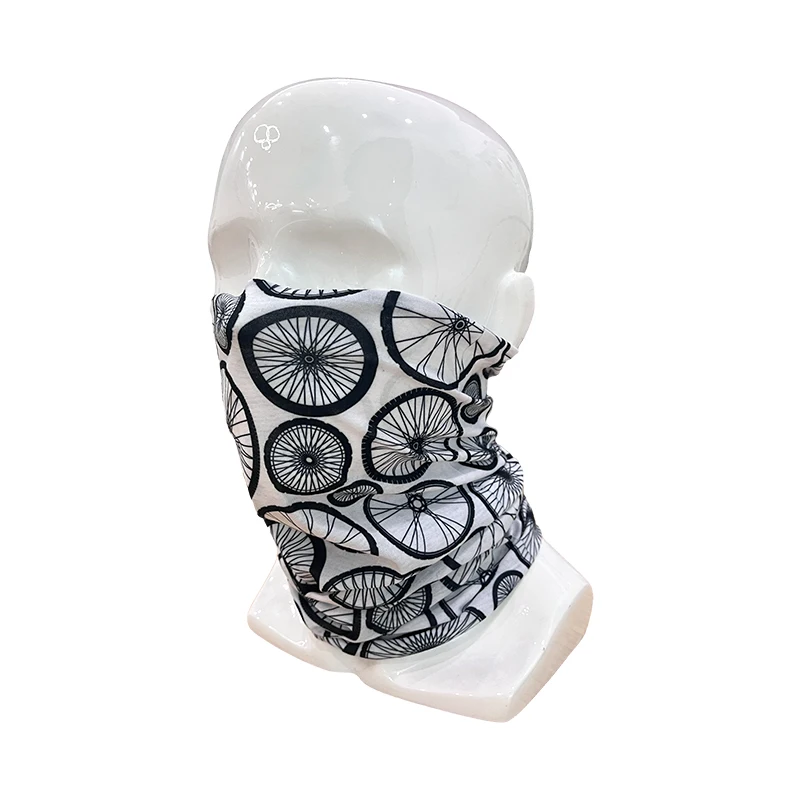 Custom Pattern Tubular Hiking Bandana Riding Face Mask with Dust Wind Sun Protection Rave Festival Seamless Bandana Tube Scarf