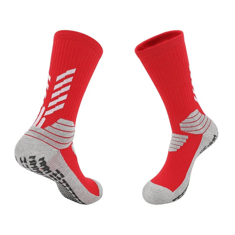 custom need logo strip tube elite adult anti slip soccer grip crew socks handball basketball