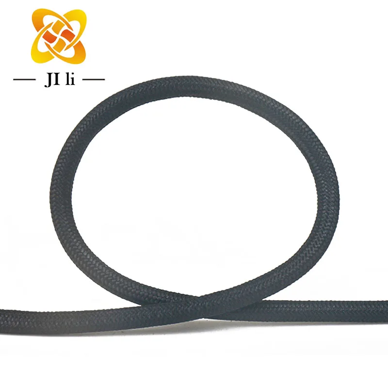 2.5mm uhmwpe rope 12 Strands Black Color  Synthetic Fiber Rope With High Breaking Load Paraglider Winch Towing Rope