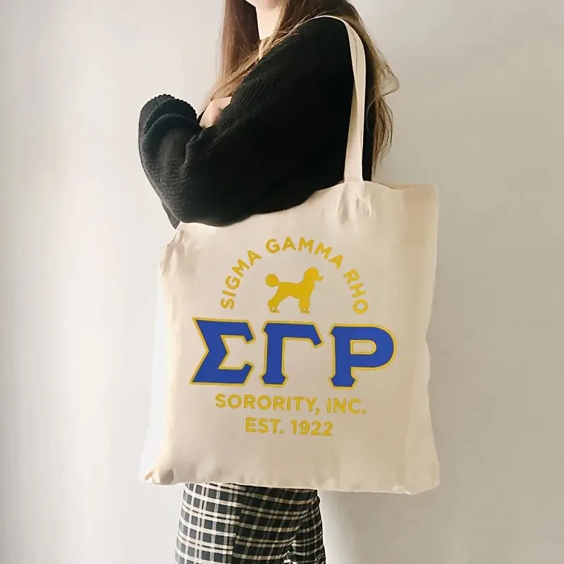 1 шт. Sigma Gamma Rho Sorority pattern сумка на плечо для путешествий Женская многоразовая заказ