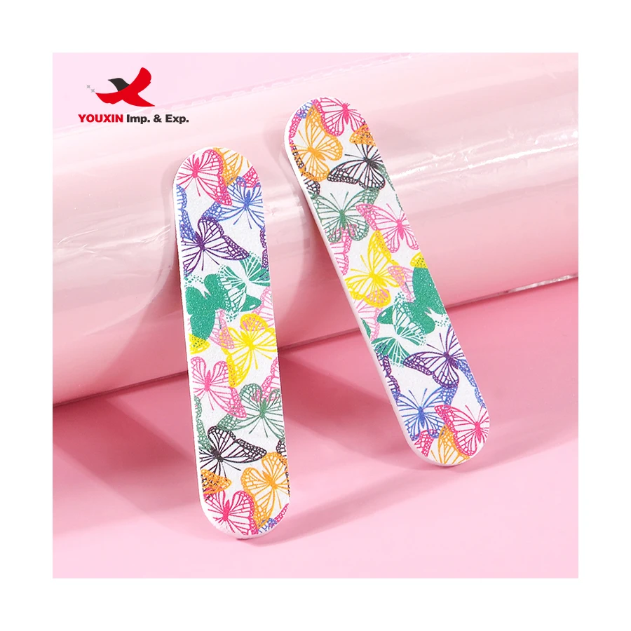 Wholesale Manicure Tools Colorful  Double Sided  Emery Boards Small 9Cm Mini Nail File