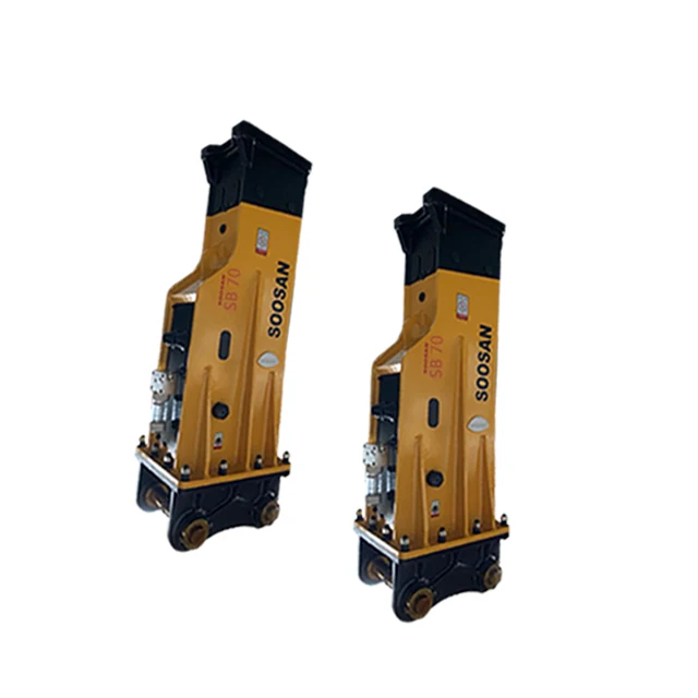 2023 sb70 hydraulic hammer tool diameter 135mm JCB excavator hydraulic jack hydraulic hammer SOOSAN with automatic oiler