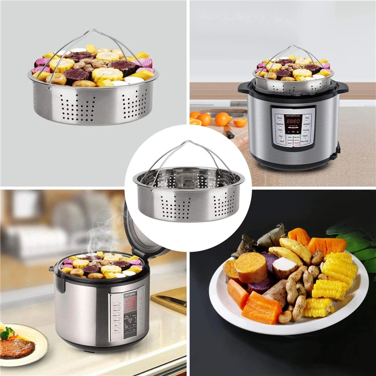 13 шт. аксессуары для instapot, совместимые с мгновенным приготовлением кастрюль 6,8QT с корзиной для отпаривателя/сковорода для пружин/полка для яиц/форма для укусов яиц