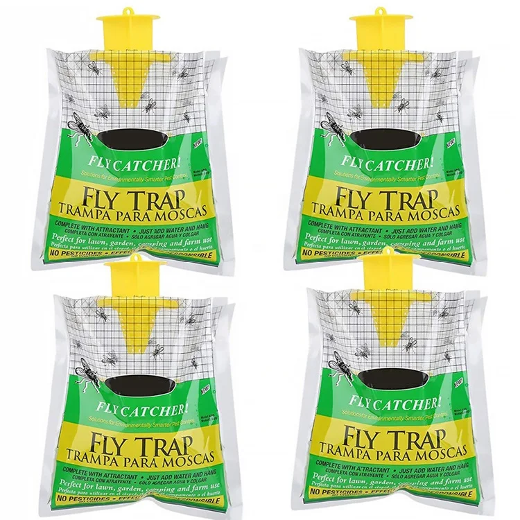 Outdoor Pest Control Garden Hanging Disposable Fly Fruit Trap Big Bag Fly Catcher