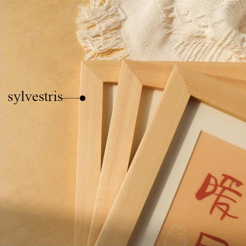 DIY Home Decor Solid Wood Photo Frame Square Picture Frame for Wall Hanging Wall Mount Tabletop Display Ornaments