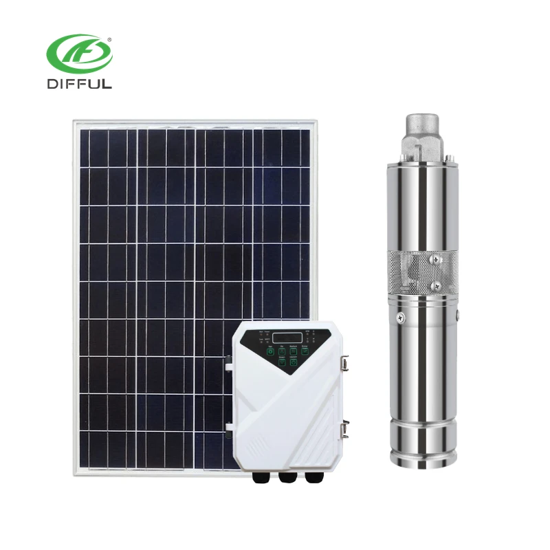 48v solar pump 3 inch 100m deep well bldc solar water pump