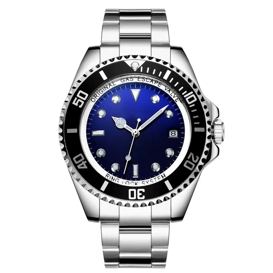 OEM ODM High Quality Watch Men Luxury 904L Stainless Steel Glass Waterproof 3A Mechanical Watch