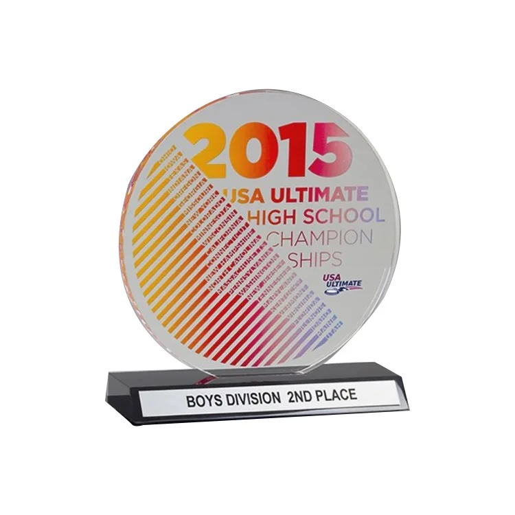 Factory Custom Acrylic Trophy Company Annual Celebration Incentive PMMA Trophy Award Souvenir