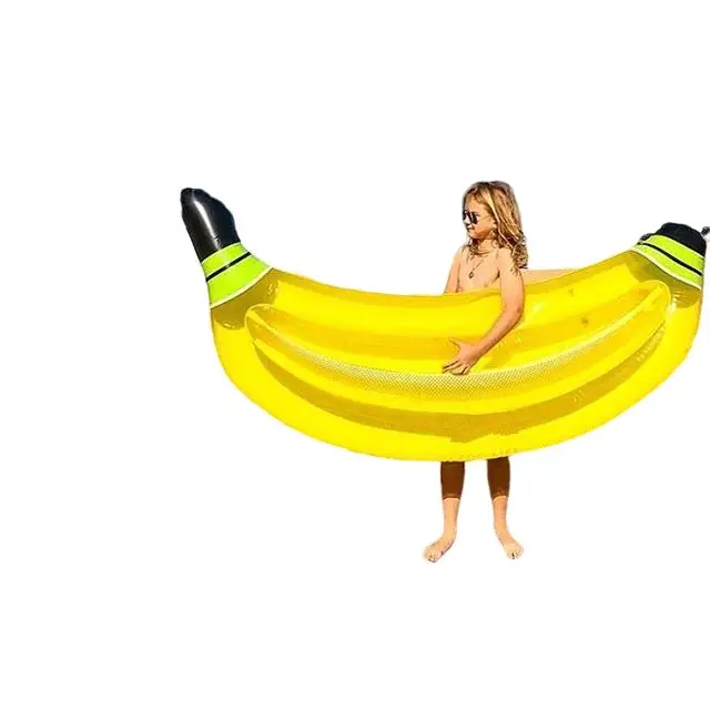
Hot Sale Banana Inflatable Swimming Fruit Pool Air Bed Toys Floats water play equipment Inflatable floating bed row 