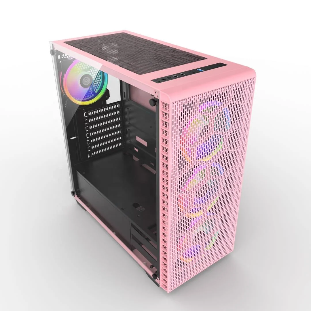 Tempering Glass side EATX Mesh design gaming ATX computer case