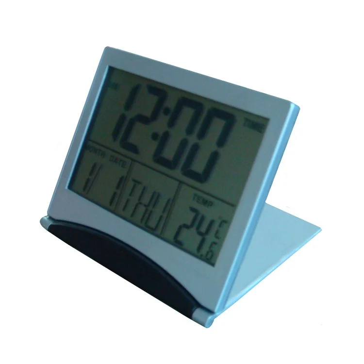 traveling calendar lcd music alarm digital gift clock