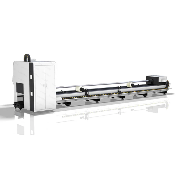LaserMen Tube Pipe Fiber Laser Cutting Machine 2kw Automatic H Beam Profile/Angle Steel/channel Steel Provided Aluminum Machine