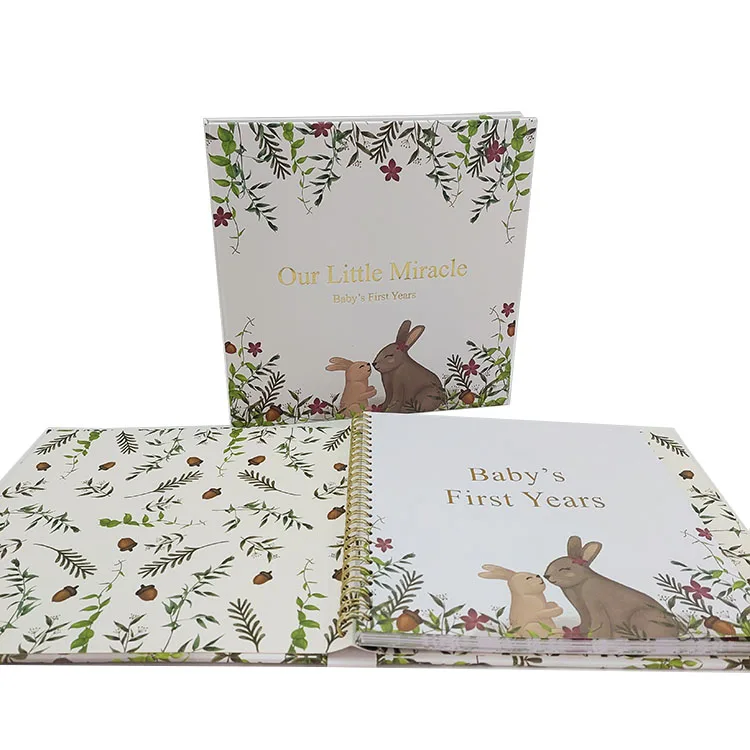 Custom Baby Memory Keepsake Book Hardcover Pregnancy Journal Notebooks Printing For New Mom