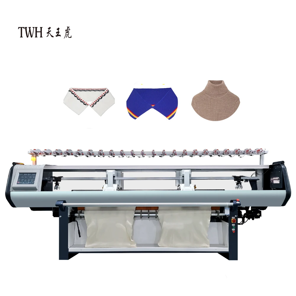 The latest computerized collar knitting machine  knitting collar machine plain flat collar making machine
