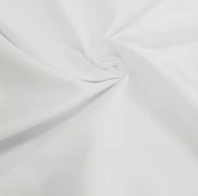 Hotel Plain White 200TC Poly Cotton Fabric for Bed Sheet and Pillow Tickings Case Gsm Technics Style Packing Pattern Color Yarn