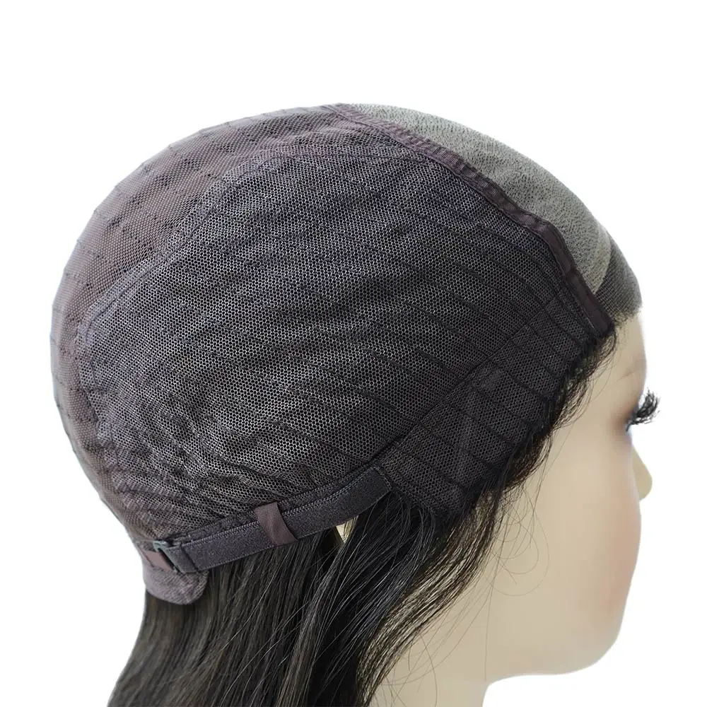 Hair Nature MT12 model 9 inch long hair women wig lace front mono top medium size wig adjustable sides and back