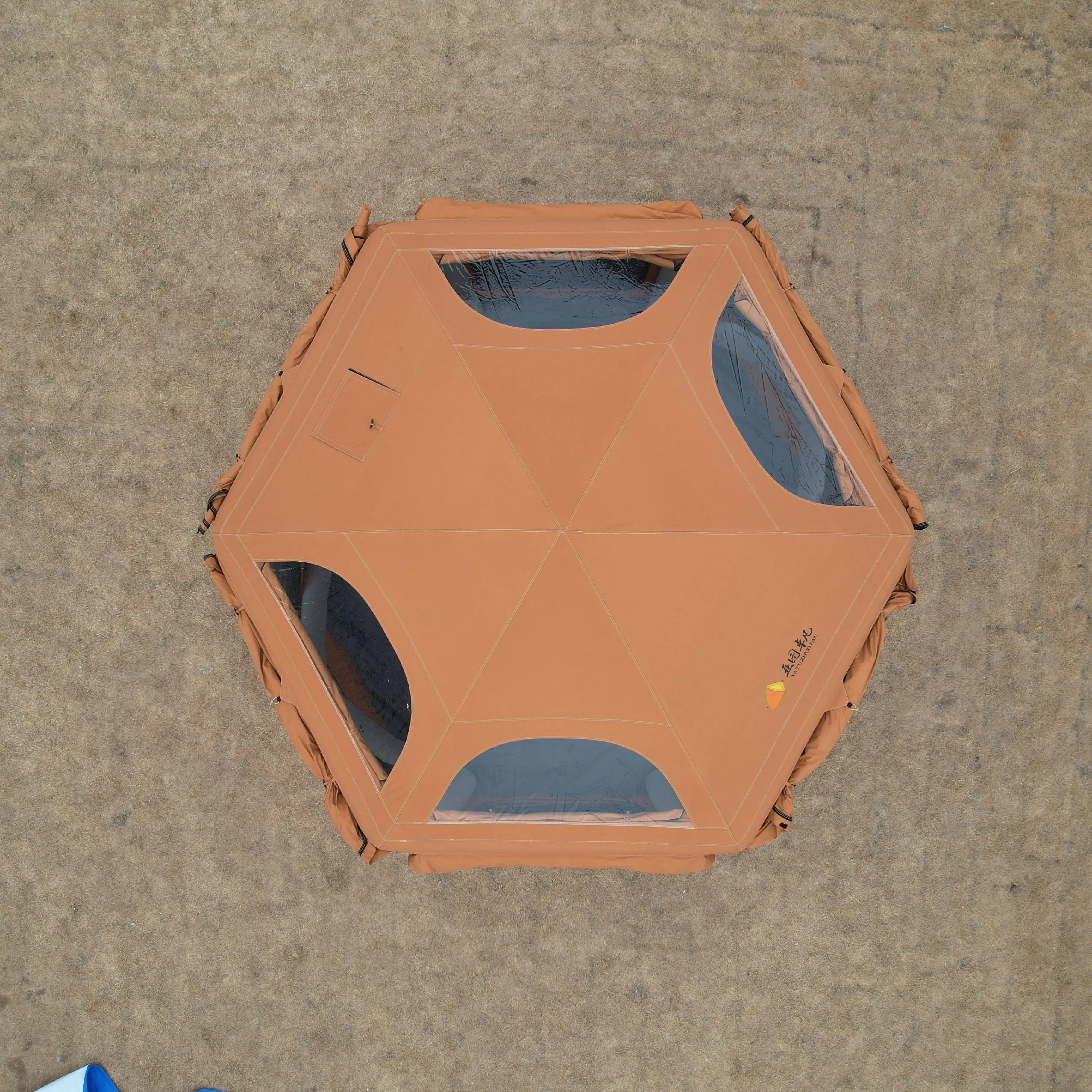 Outdoor family One room tent inflatable tent outdoor camping 32 square meters tent  inflatable