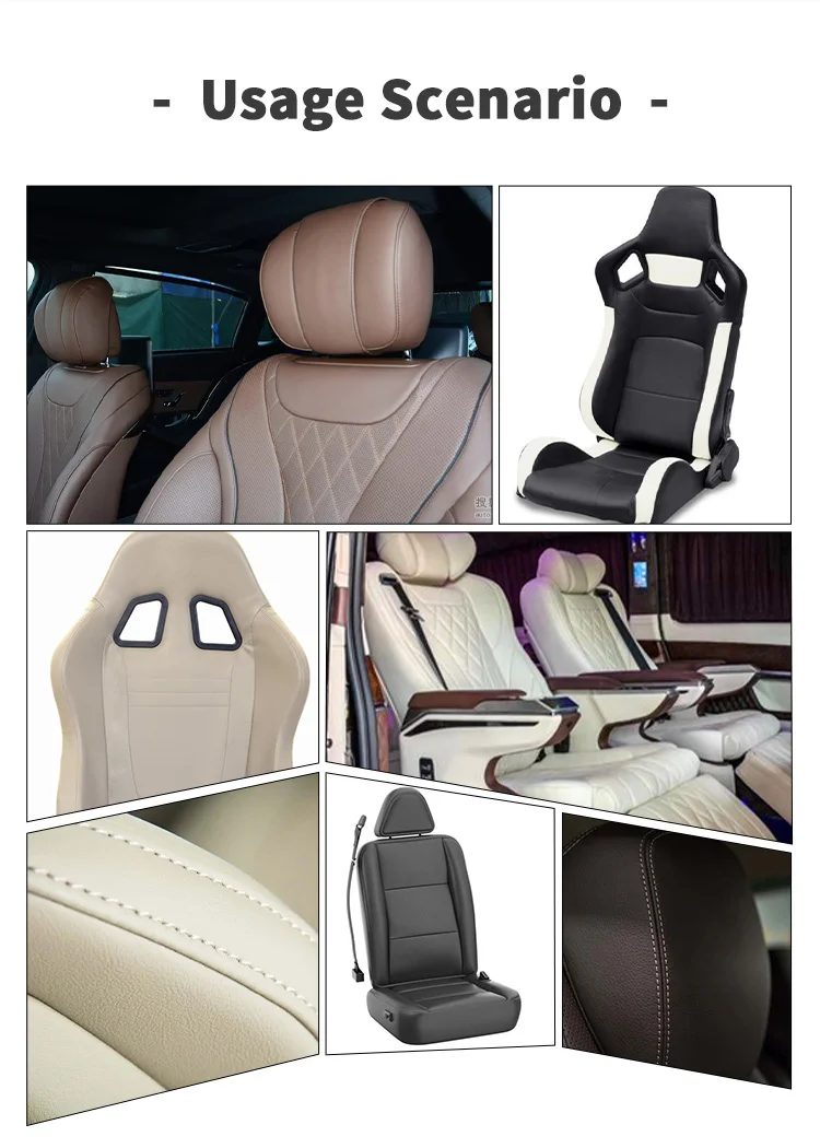 1.2mm Nappa Leather Organic Water-Resistant Upholstery Fabric with Anti-Mildew Stain Repellent Features Car Seat Manufacturing