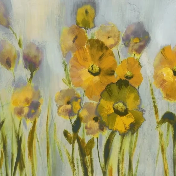 Wholesale Top Quality Handmade Oil Painting With Colorful Flowers Canvas Art Paintings For Living Room Decoration