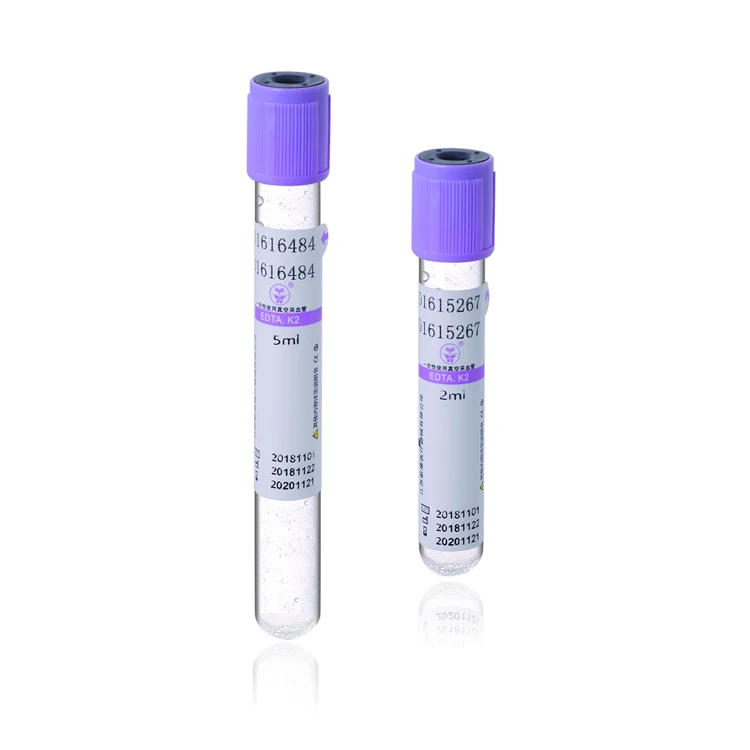 Hot sale medical k2 edta blood collection tubes glass vacuum blood collection tube