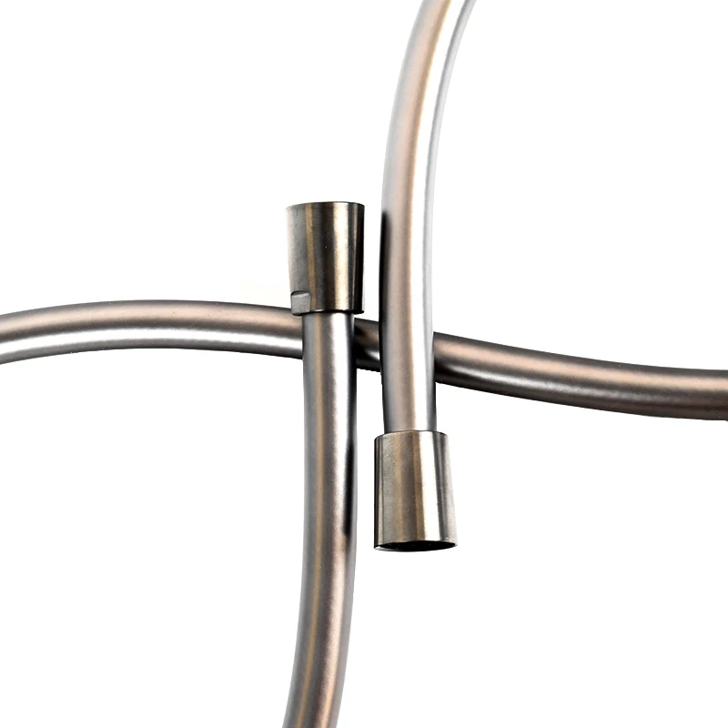 Customized Modern Bathroom Accessories 316 Flexible Gray PVC Shower Hose with Natural Gas Hose Brass & Plastic Material
