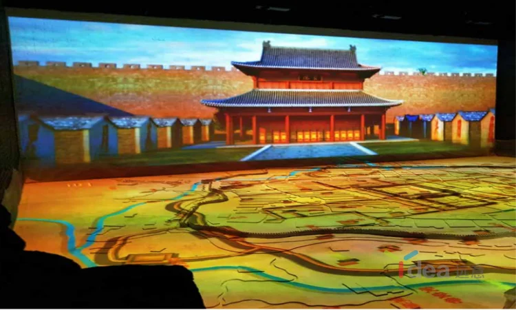 Big size 50*30m 3d hologram interactive projector system for advertising display show