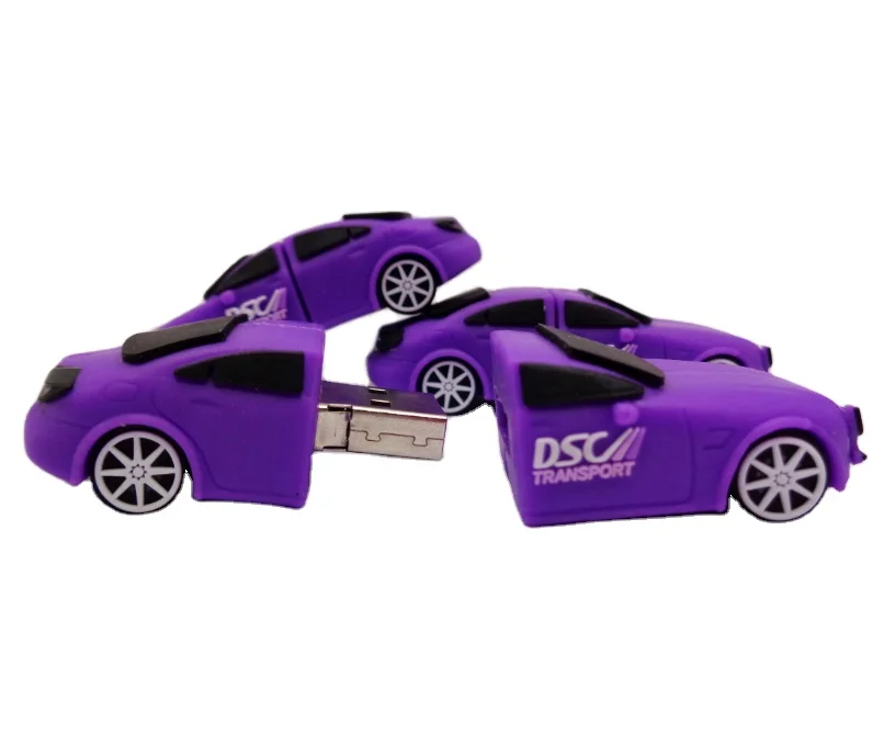 OEM Brand Creative shape 3D Cartoon Soft PVC USB Vehicle Design Car Style Custom Logo USB Memory Stick 8G USB Flash Drive