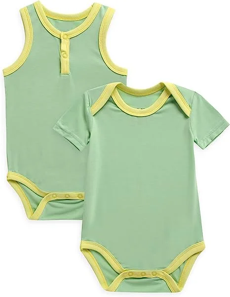 Custom factory manufacturer Wholesale organic bamboo infant toddler Sleepwear romper pajamas bamboo soft onesie baby romper