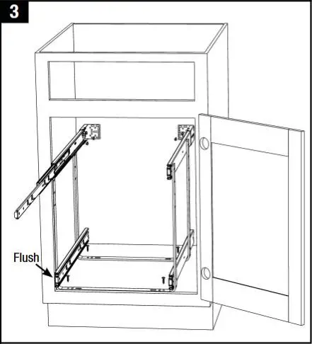 Knape & Vogt DBLMUB-14-R-FN Double-Tier Multi Pullout 11 14 17 in. inch pull out sliding drawer Wire Basket, Frosted Nickel